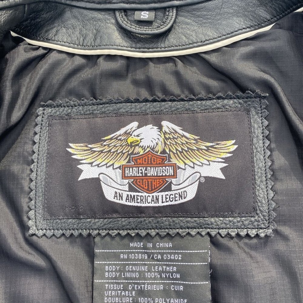 Authentic Women’s Harley Davidson STYLUS Leather Jacket Small NWT​​​​​​​​​ - Picture 6 of 9